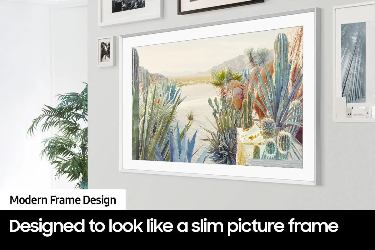 85-Inch Class  4K LS03B Series The Frame Quantum  Smart  with a  85” The Frame Customizable Bezel for , Modern White, -SCFA85WTBZA (2022)