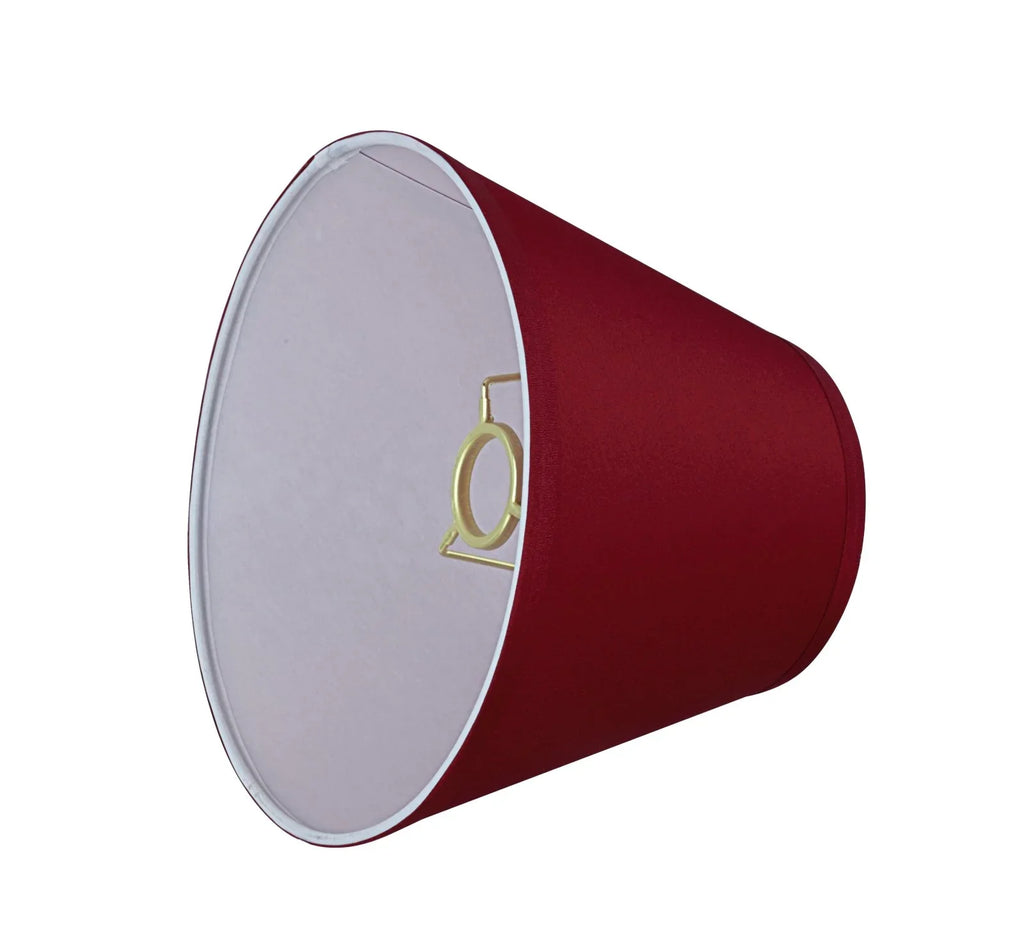 Aspen Creative 58904 Transitional Hardback Empire Shape  Construction Lamp Shade in Blood Red, 9" Wide (5" x 9" x 7")
