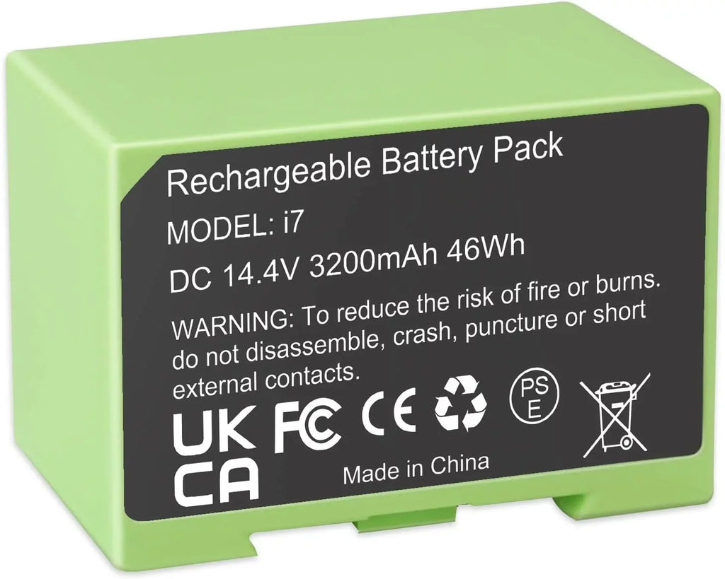3200mAh i7 Lithium ion Replacement Battery for Irobot Roomba i7 7150 i7+ 7550 e5 e5152 e5154 i4 4150 i4+ i3 3150 i3+ 3550 -D1 4624864