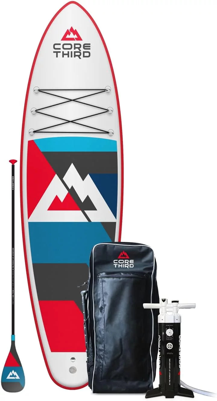 Core Third Destin 10'6" Inflatable Paddle Board for Beaches and Lakes with Complete  Kit