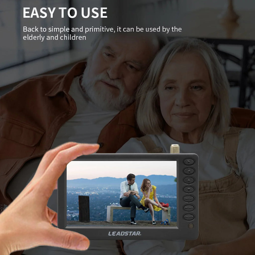 D5  Portable Digital  Player - 5-inch Screen, Pocket-Sized Car Television, Multimedia Player, Radio,  Card and U Disk Playback, Includes Remote Control
