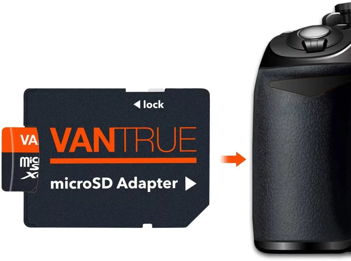 Vantrue 128GB U3 V30 Class 10 MicroSDXC -I 4K  Video Monitoring Memory Card with Adapter for Dash Cams, Body Cams, Action Camera, Other Surveillance & Security Cams
