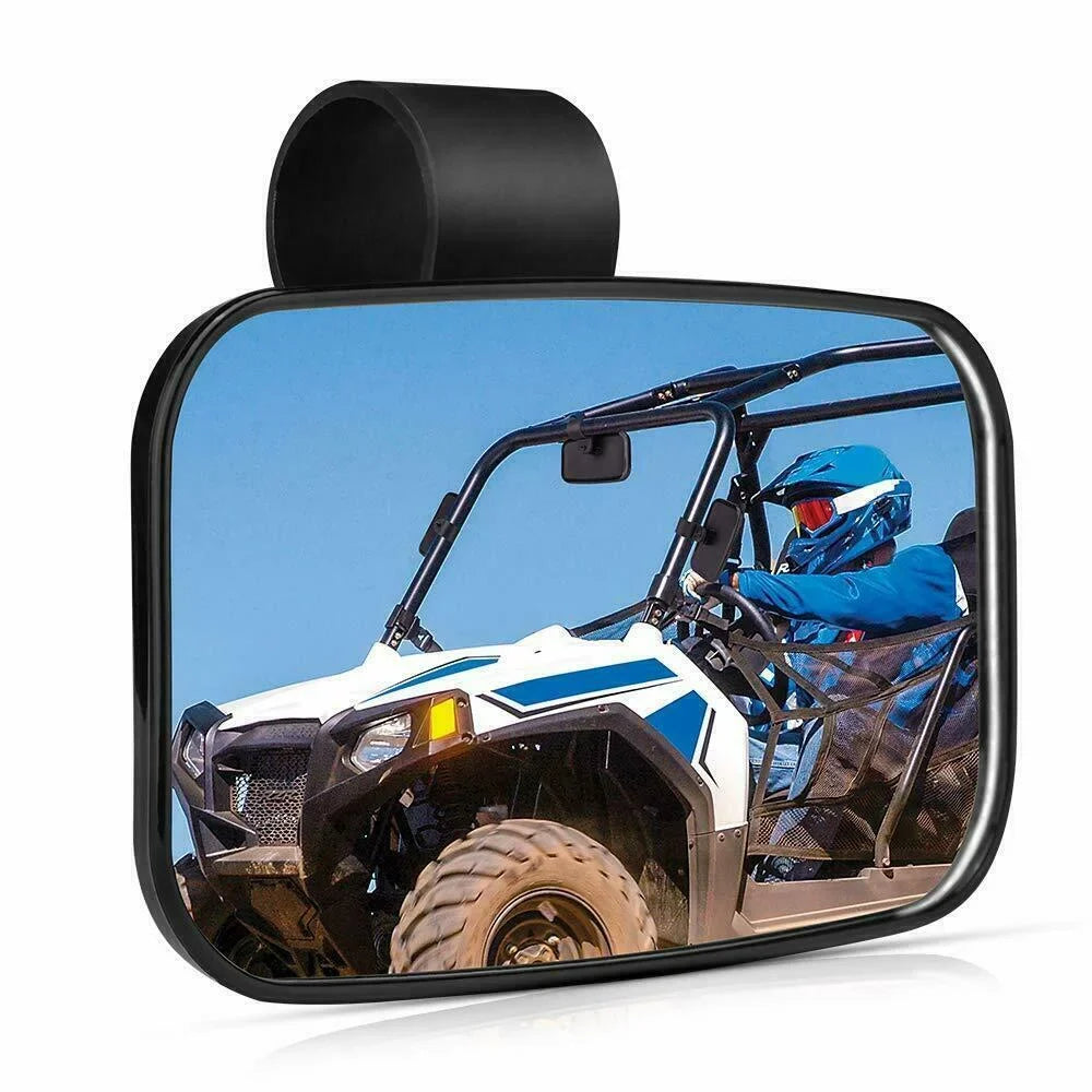 Rear View Mirrors Set 1.75"-2" Bar Clamp Center Mirrors Compatible with Polaris  900 1000 Can-Am X3