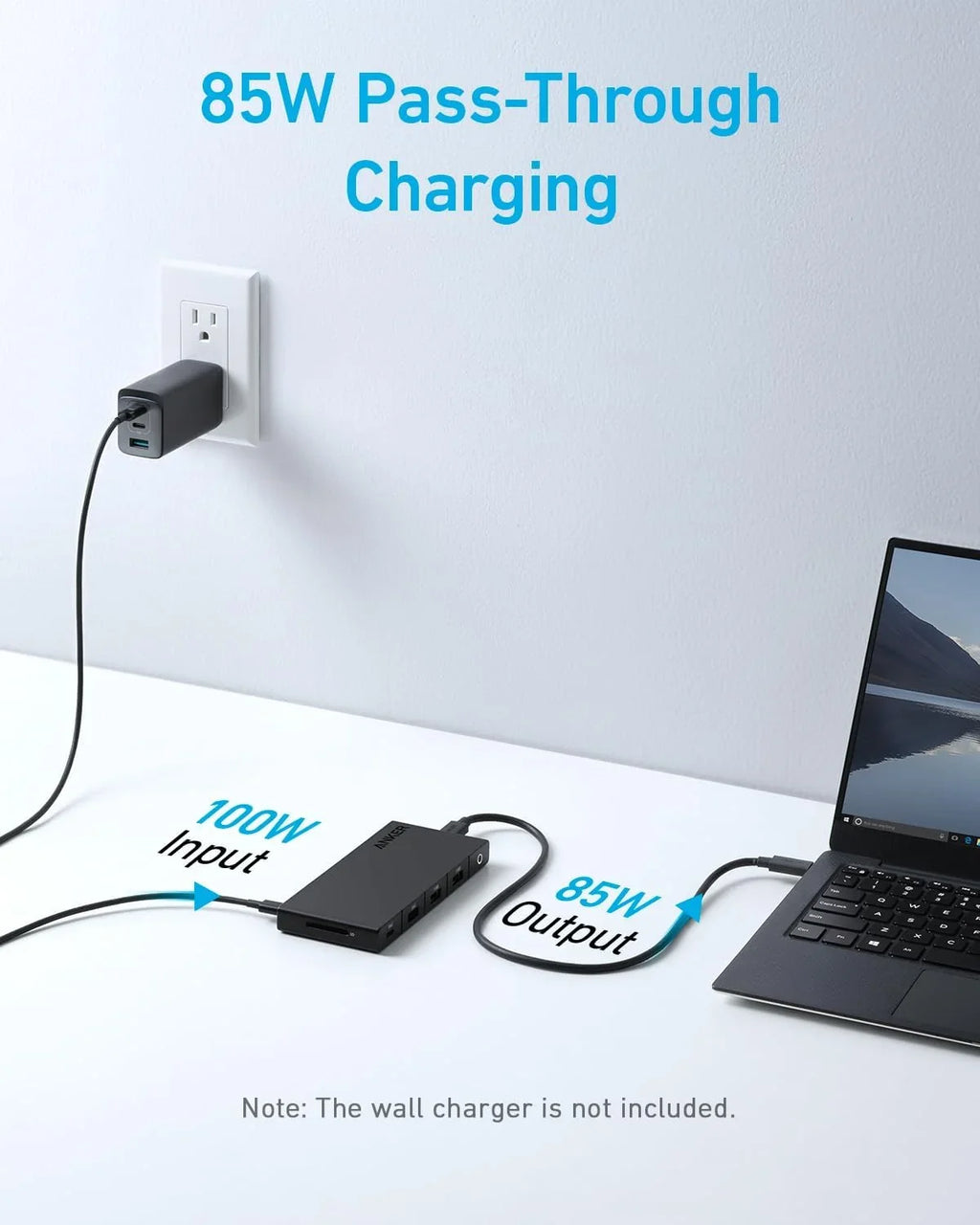 Anker 364  C Hub (10-in-1, Dual 4K ) with Max 100W Power Delivery, Dual 4K  Ports, 4 -A and -C Data Ports, Ethernet and  Card Slot for Dell Laptop, ThinkPad, and More