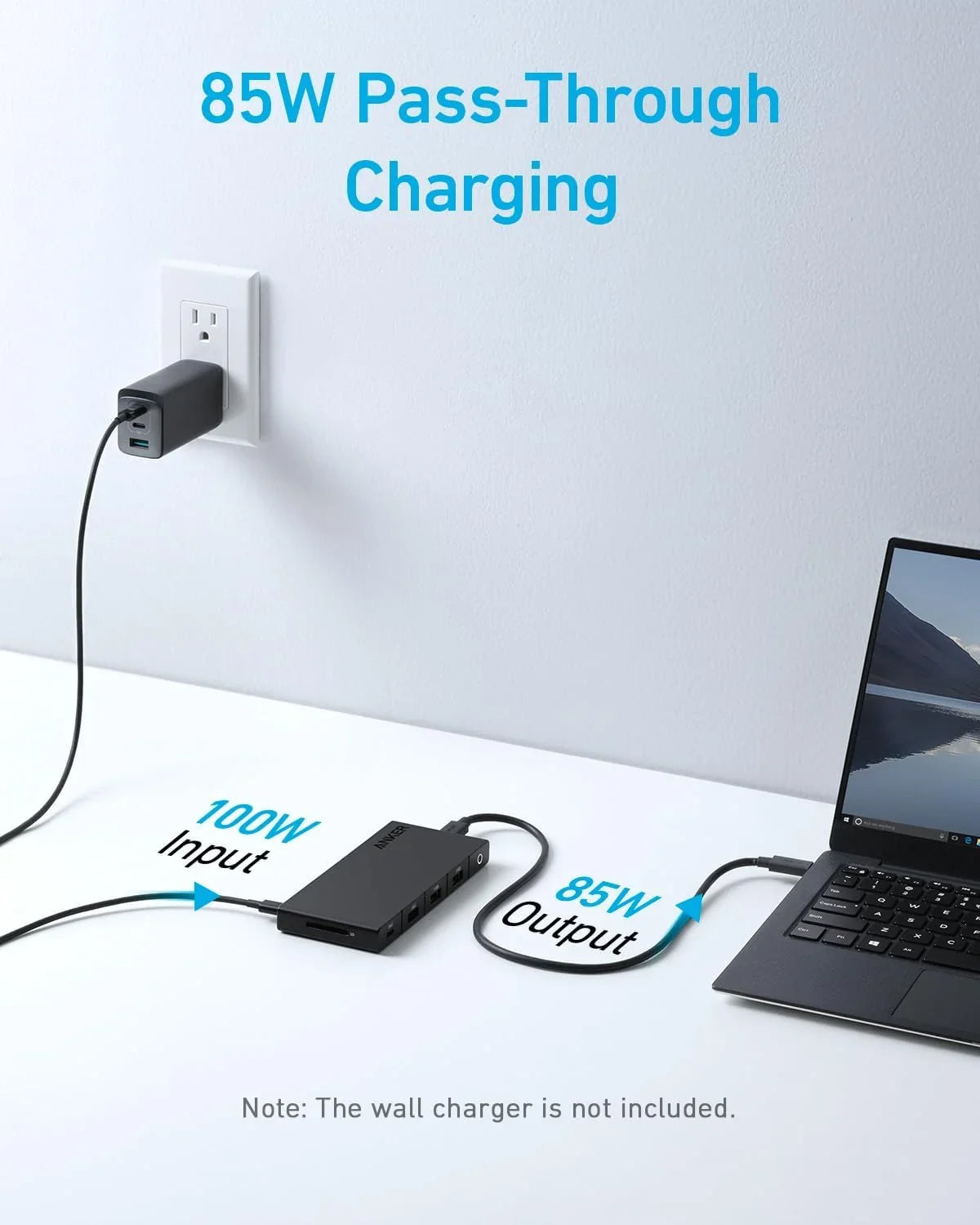 Anker 364  C Hub (10-in-1, Dual 4K ) with Max 100W Power Delivery, Dual 4K  Ports, 4 -A and -C Data Ports, Ethernet and  Card Slot for Dell Laptop, ThinkPad, and More