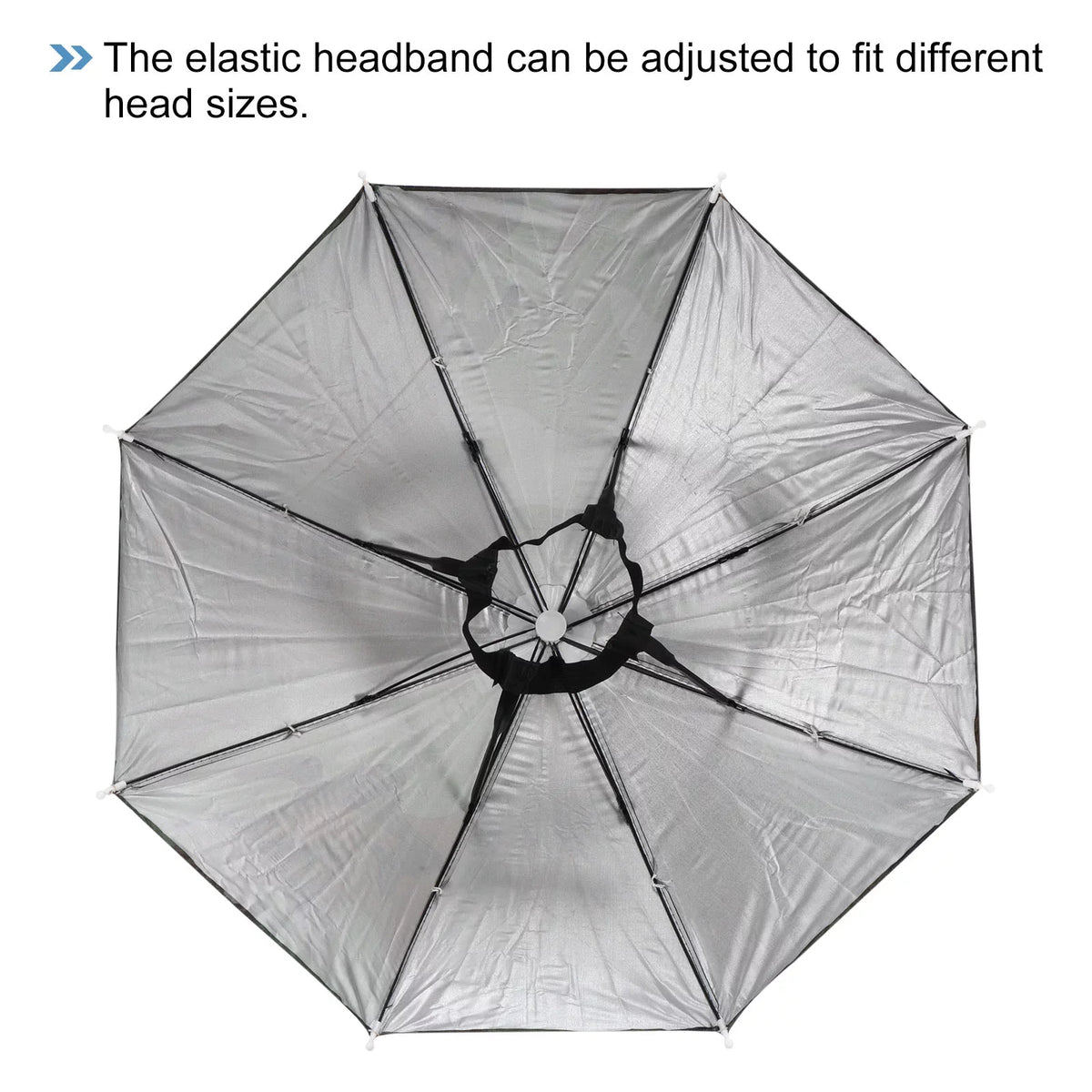 Uxcell 20" Fishing Umbrella Hat Folding Sun Rain Cap Head Umbrella Camo 4 Pack