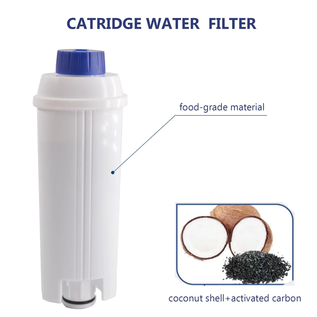 4Pcs Replacement Filter Cartridge for Delonghi  C002 Coffee Maker, Water Filter Accessory