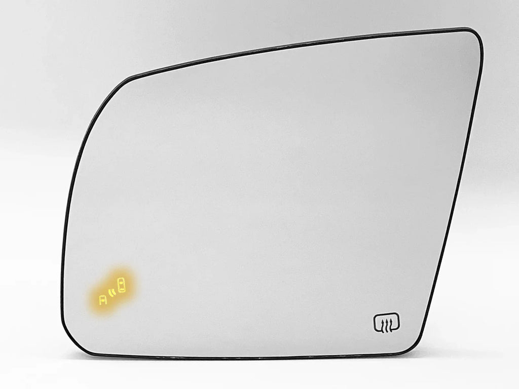 Replacement for Exterior Rear View Mirror Glass Power Heated with Blind Spot Detection 2014-2021 Tundra 2018-2022 Sequoia Driver Left Side 879060C010 TO1324132