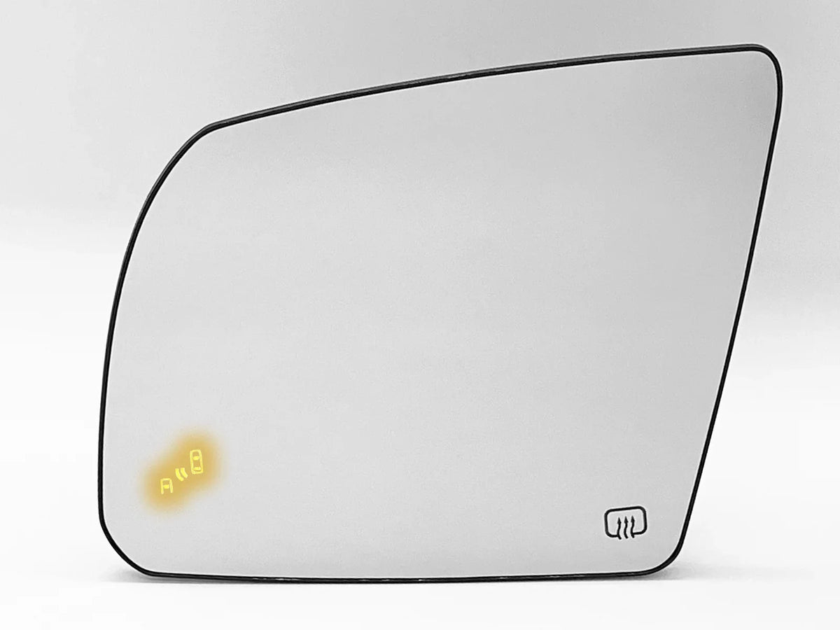 Replacement for Exterior Rear View Mirror Glass Power Heated with Blind Spot Detection 2014-2021 Tundra 2018-2022 Sequoia Driver Left Side 879060C010 TO1324132