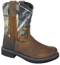 Smoky Mountain Boys' Buffalo Wellington Western Boot Round Toe Brown 3.5 D(M)