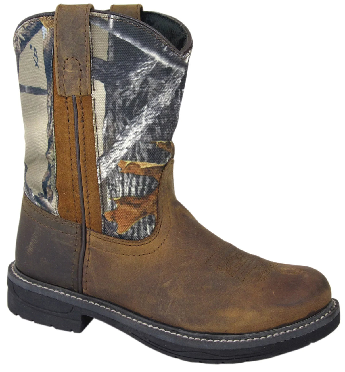 Smoky Mountain Boys' Buffalo Wellington Western Boot Round Toe Brown 3.5 D(M)