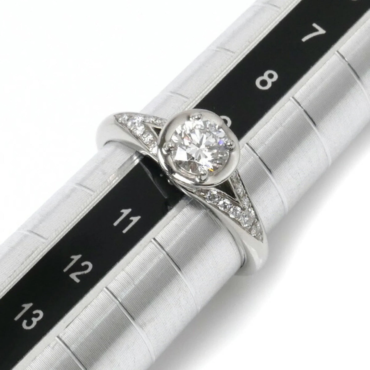 Pre-Owned  Bvlgari Pt950 Platinum Incontro D'Amore Ring Diamond 0.46ct 5.1g Ladies (Good)