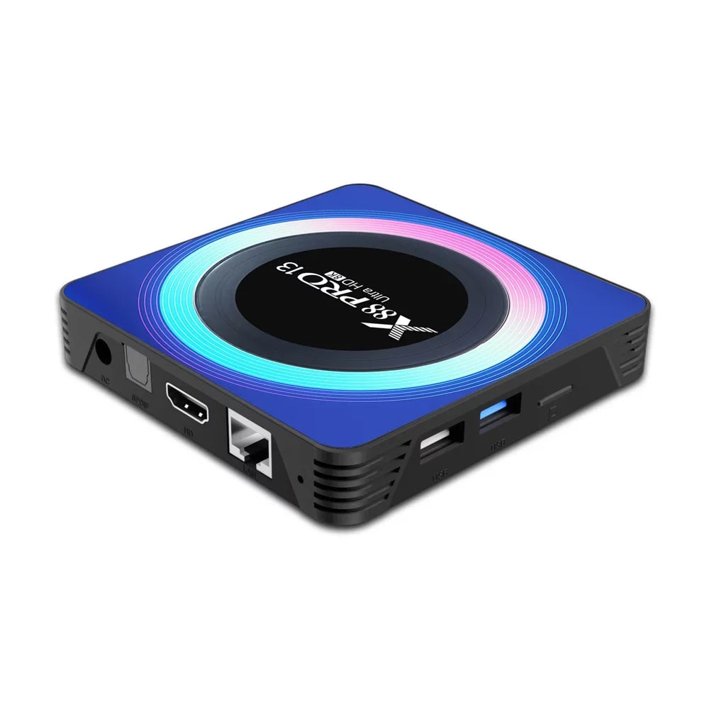 Android 13.0  Box,X88  13 Acrylic 4GB  64GB  RK3528 Quad-Core WiFi6 Dual Band 2.4G/5.8G Ethernet 1000M BT5.0 8K HDR10+ Ultra  USB3.0