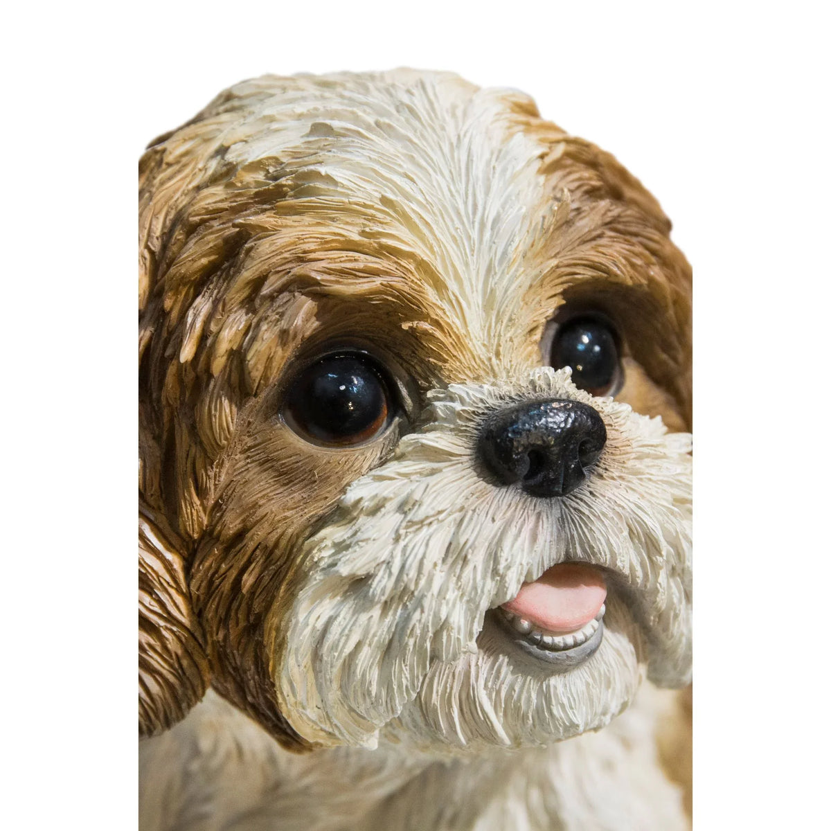 Hi-Line Gifts 11" Sitting Shih Tzu Puppy Outdoor Garden Statue