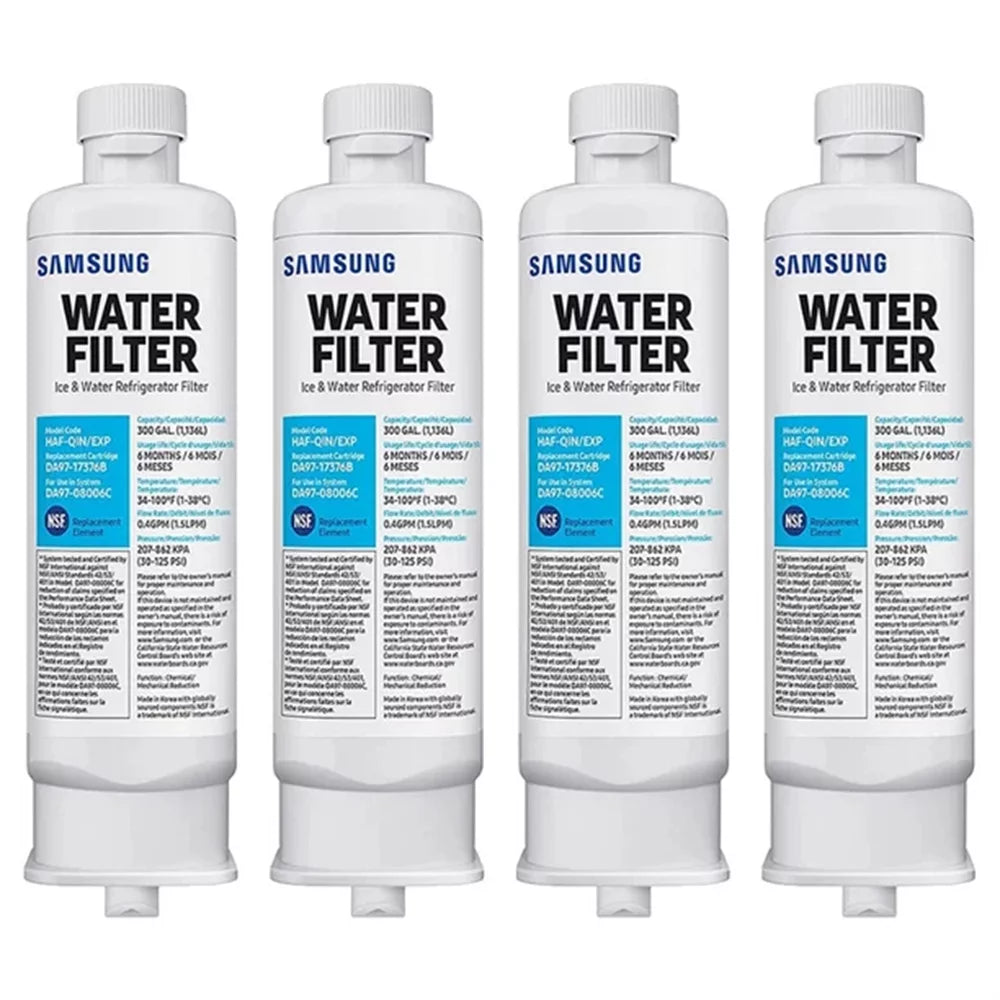 4 Pack Compatible with DA97-17376B, DA97-08006C, -, -/ Refrigerator Water Filter