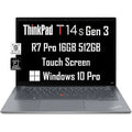 Lenovo ThinkPad T14s Gen 3 14" + Touchscreen ( Ryzen 7 Pro 6850U, 16GB , 512GB , (8-Core Beat i7-1185G7)) Business Laptop, Backlit, Fingerprint,  Webcam, 3-Yr , Win 10 / 11 Pro