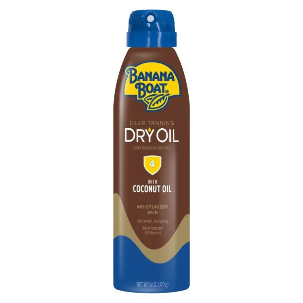 Banana Boat UltraMist Deep Tanning Dry Oil -  4 - 6oz (Pack of 5)