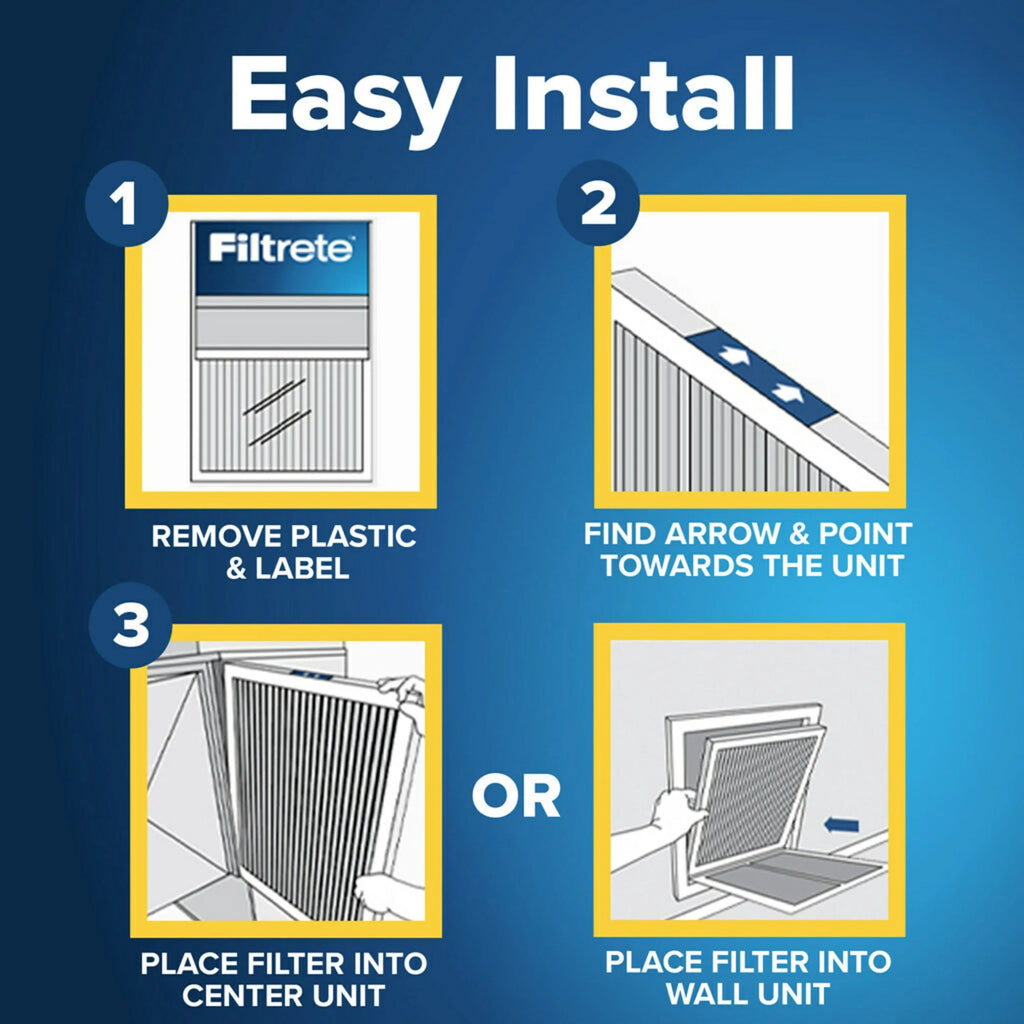 Filtrete 20x25x4 Air Filter,  1200  11, Allergen Reduction Deep Pleat, 1 Filter