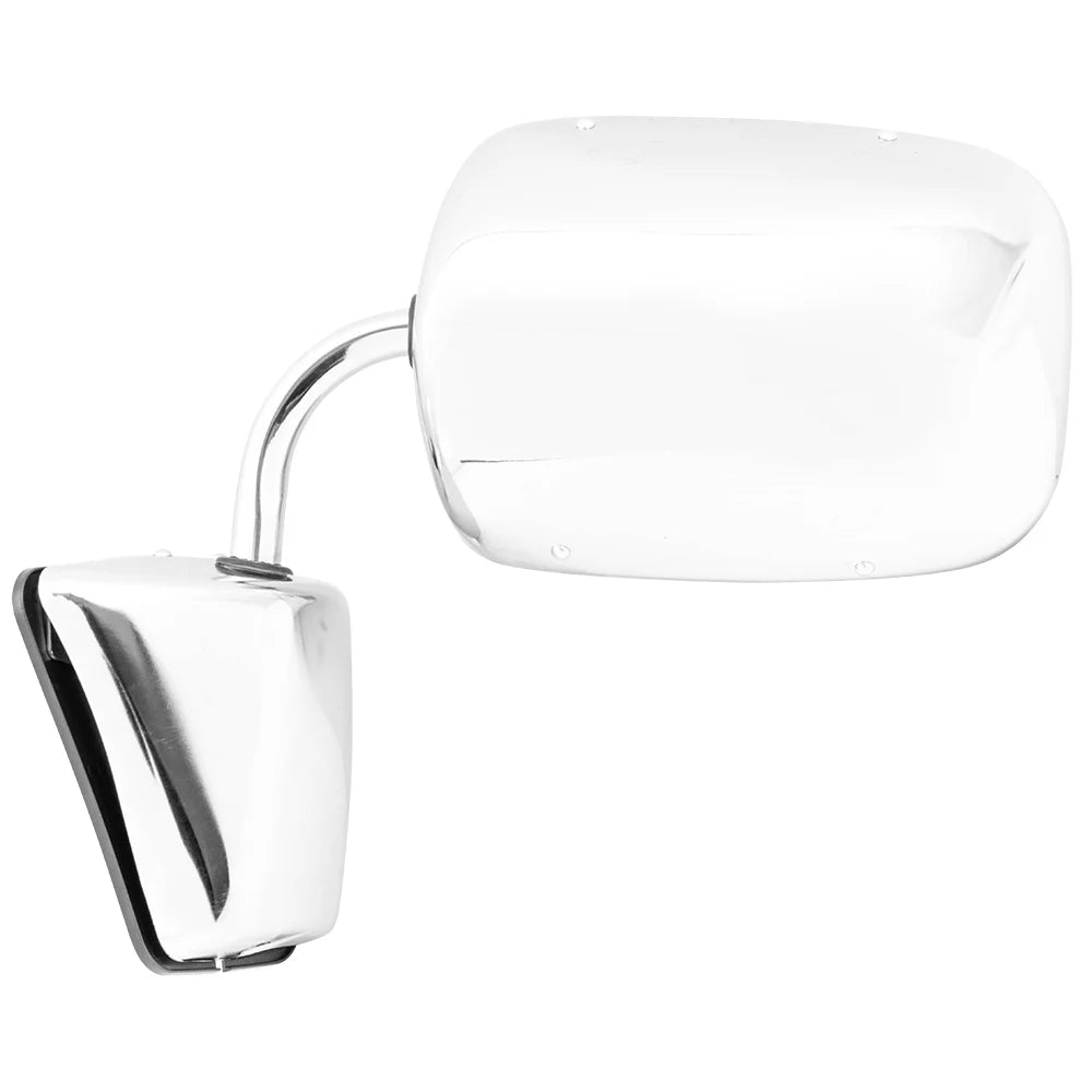 Brock Replacement Set Manual Side Door Stainless Steel Low Mount Mirrors Compatible with 1973-1991 C/K/R/V Pickup Truck  996220