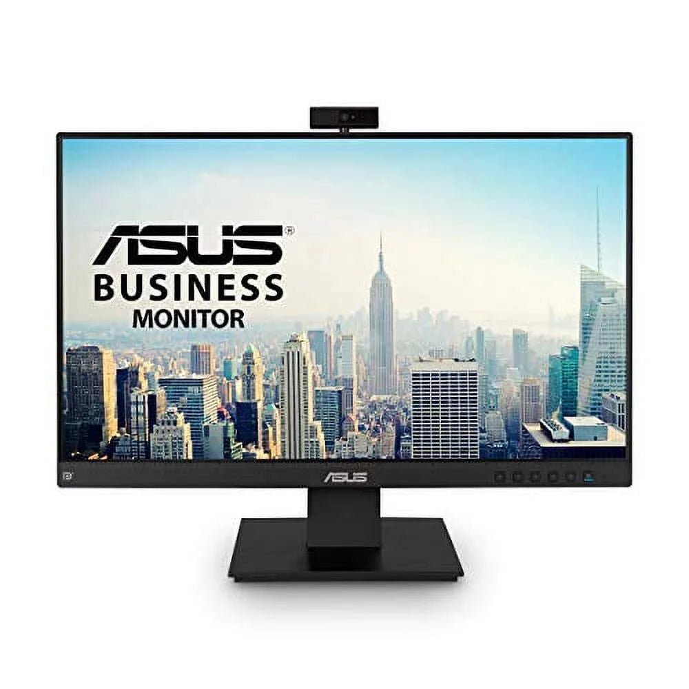 BE24EQK 23.8" Business Monitor with Webcam, 1080P Full  , Eye Care, DisplayPort , Frameless, Built-in Adjustable 2MP Webcam, Mic Array, Stereo Speaker, Video Conference