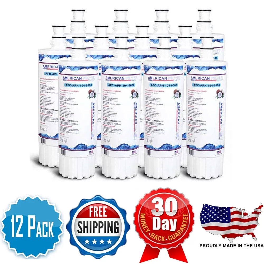 Brand , Water Filters , Compatible with BodyGlove® -6000FF - 12 Pack - Made in U.S.A.