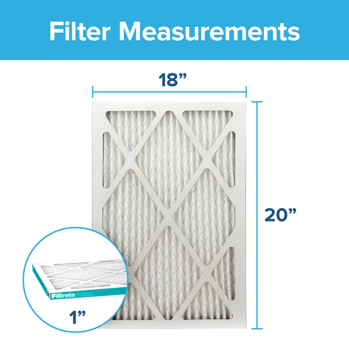 Filtrete by 3M 18x20x1,  11, Allergen Reduction  Furnace Air Filter, 1200 , 4 Filters