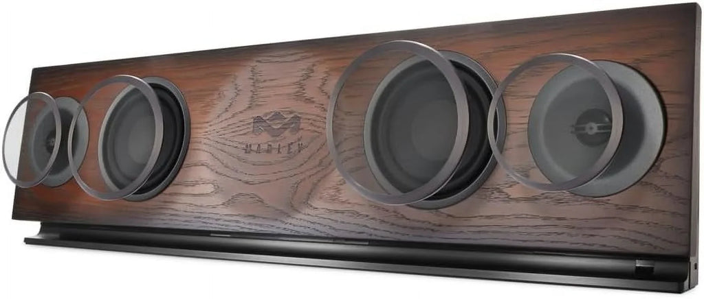 House of Marley, One Foundation Premium Home Audio Hi-Fi System, 3.5 High-Output Woofers, 2 x 1 High-Definition Tweeters, 220 Watt Stereo Power,  Certified Solid Oak Baffle, -DA002- Regal