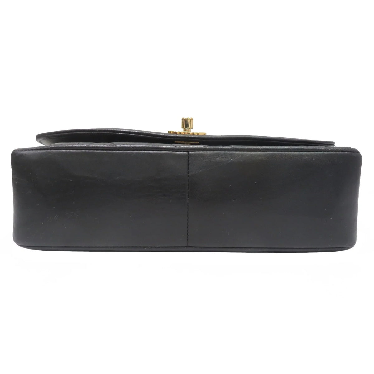 Pre-Owned  Chanel Matelasse Diana Chain Shoulder Bag Black Lambskin Women's Men's (Fair)