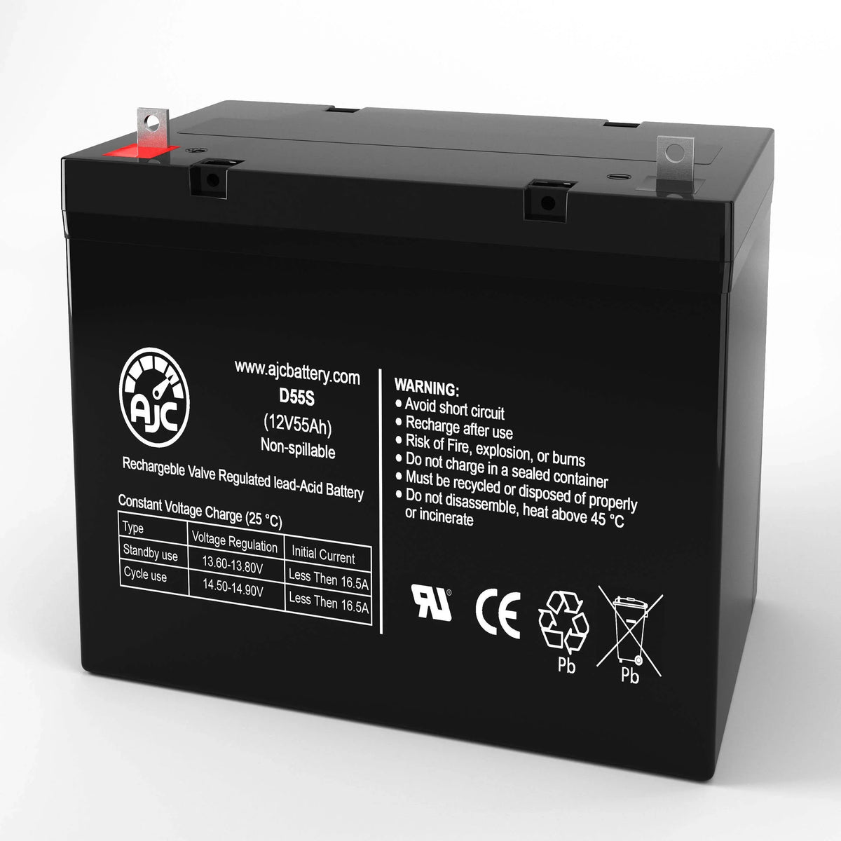 Dalton Tacahe Mid-Wheel Drive PC1451M 12V 55Ah Mobility Scooter Battery - This Is an  Brand Replacement