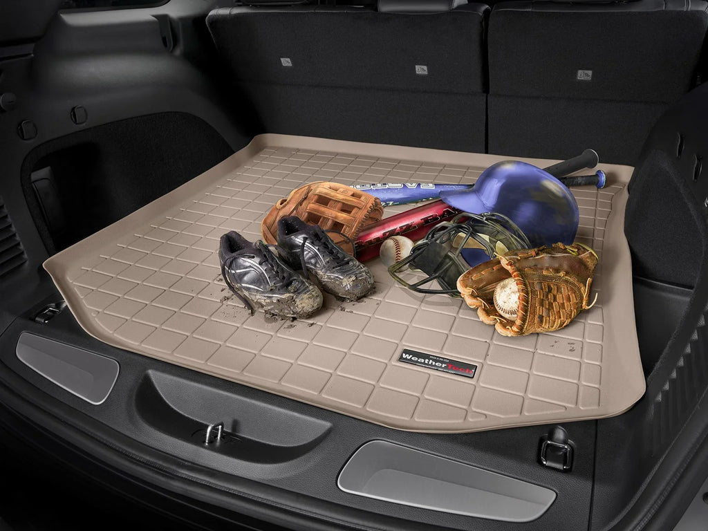 WeatherTech Cargo Trunk Liner with Bumper Protector compatible with 2020-2024 Subaru Outback - Behind 2nd Row Seating With Bumper Protector, Black