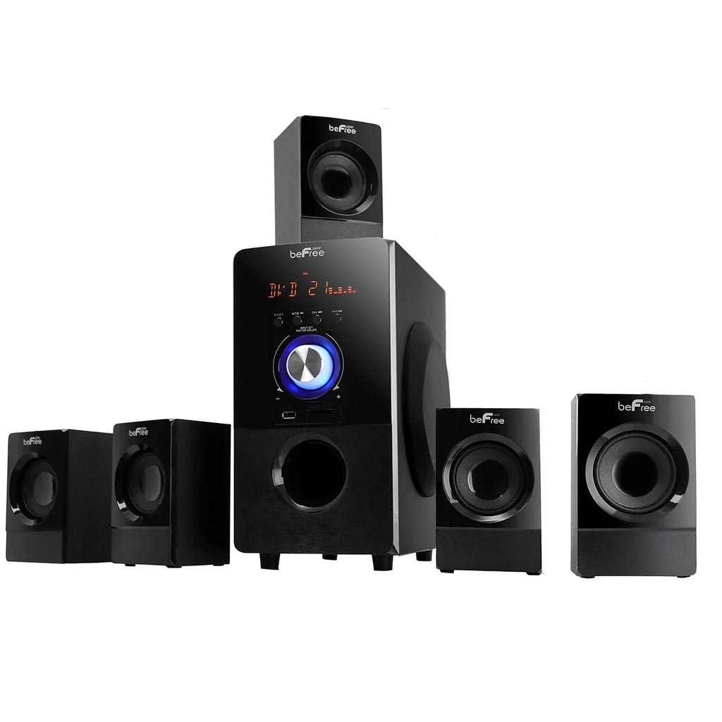 beFree Sound 93695498M 80 W 5.1 Channel Surround Sound Speaker Black (93695498M)