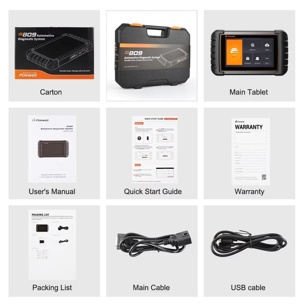 NT809 Advanced Bidirectional Scan Tool OBD2 Scanner Scan All Systems 30+ Reset Services Car Code Reader  Bleeding Oil Reset Car Scanner Automotive Scanner Auto Diagnostic Tool