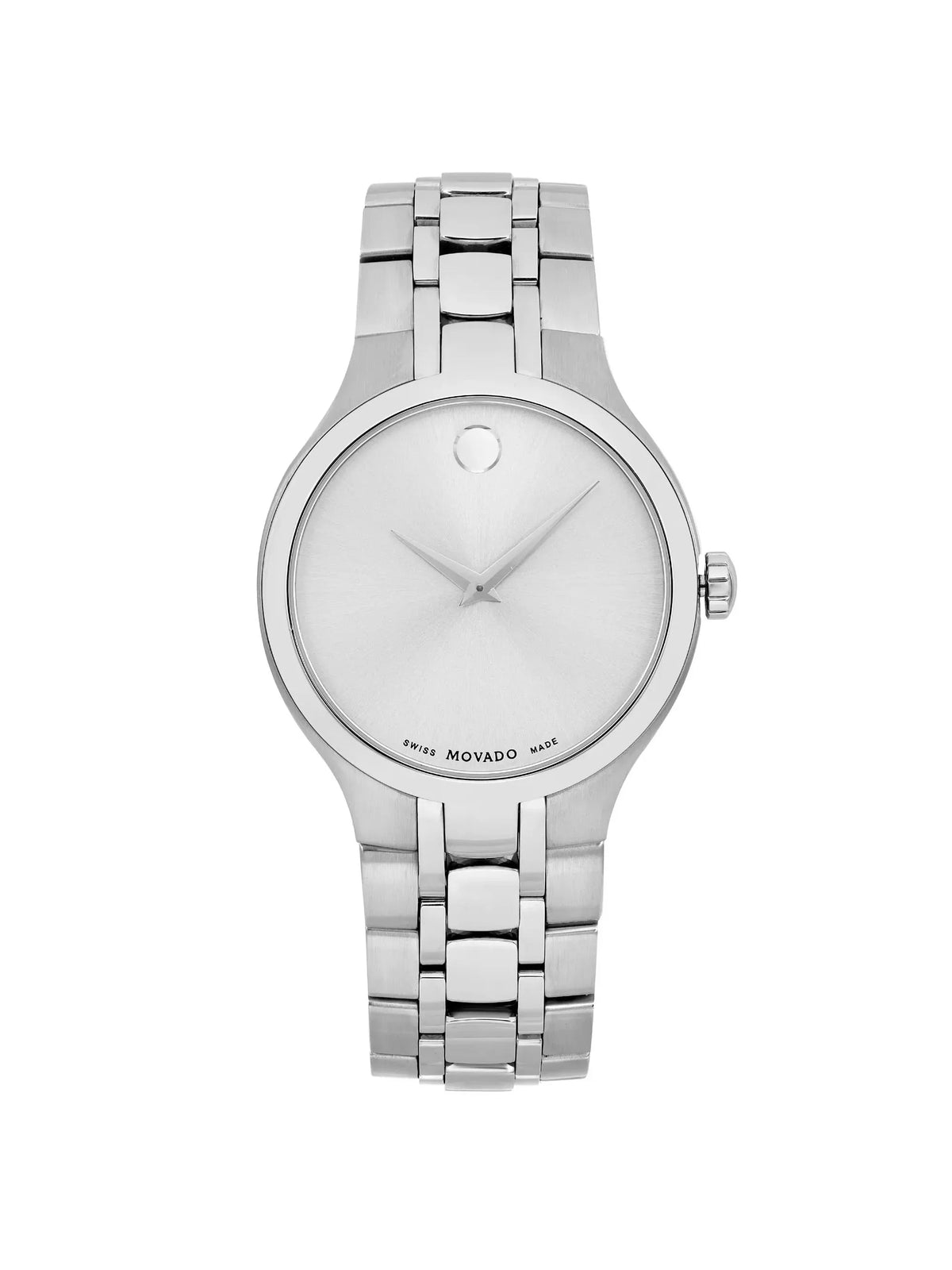 Movado Museum 40mm Steel Silver Dial Quartz Men Watch 0606450
