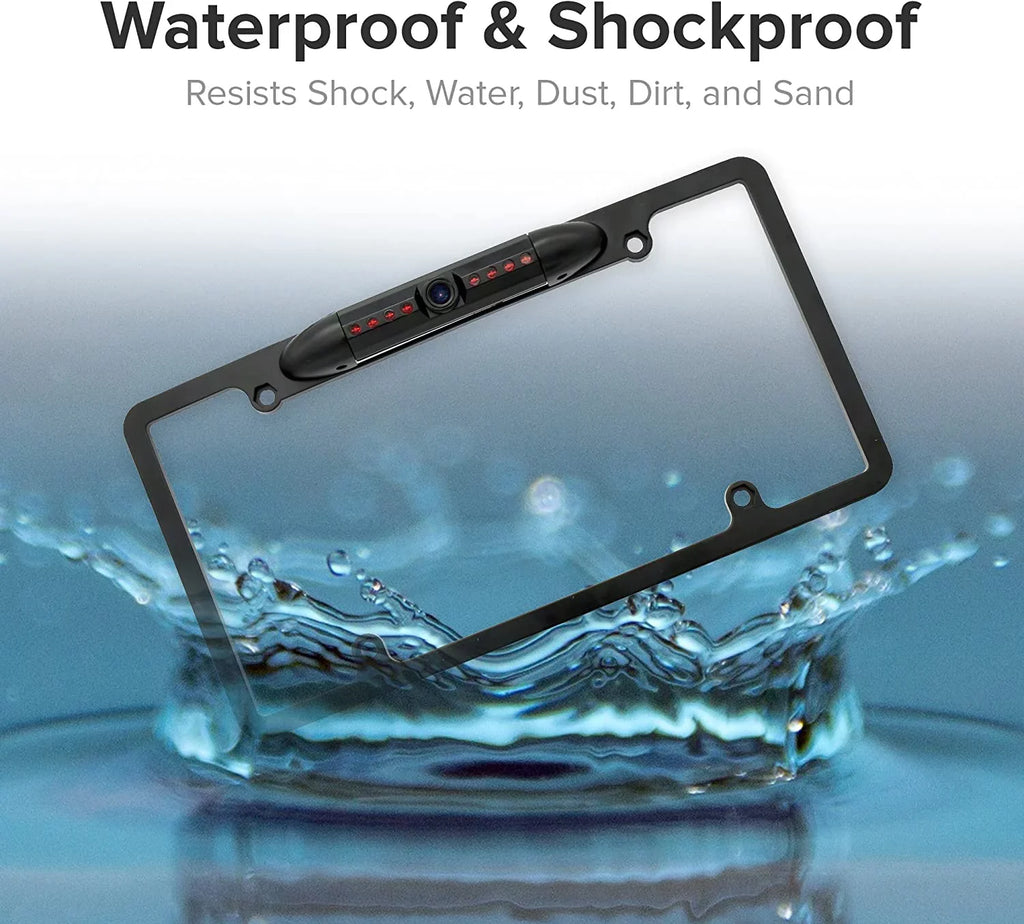 Backup Camera Rearview License Plate Frame for  -AX5500 XAVAX5500 Black