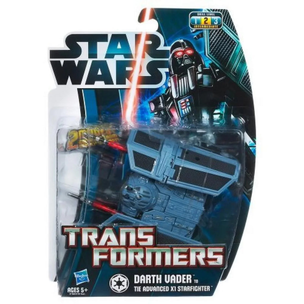 Star Wars Transformers Darth Vader to Tie Advanced X1 Starfighter