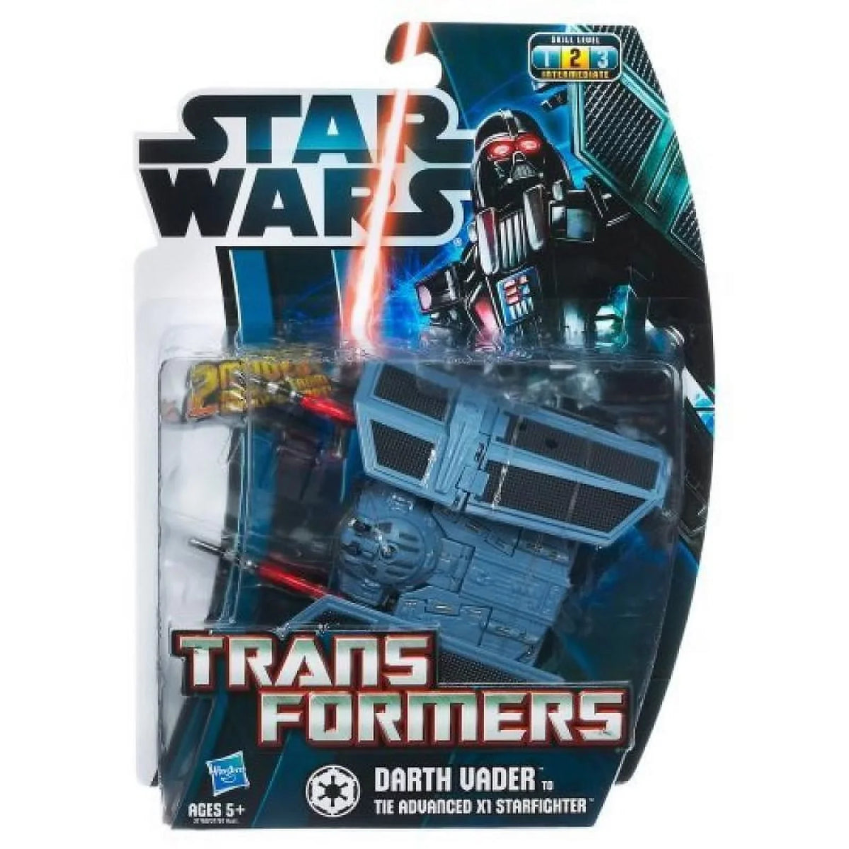 Star Wars Transformers Darth Vader to Tie Advanced X1 Starfighter