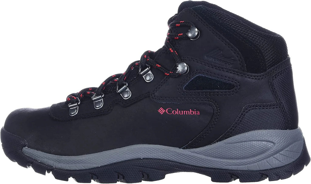Columbia Womens Newton Ridge Plus Boot 10 Wide Black/Poppy Red