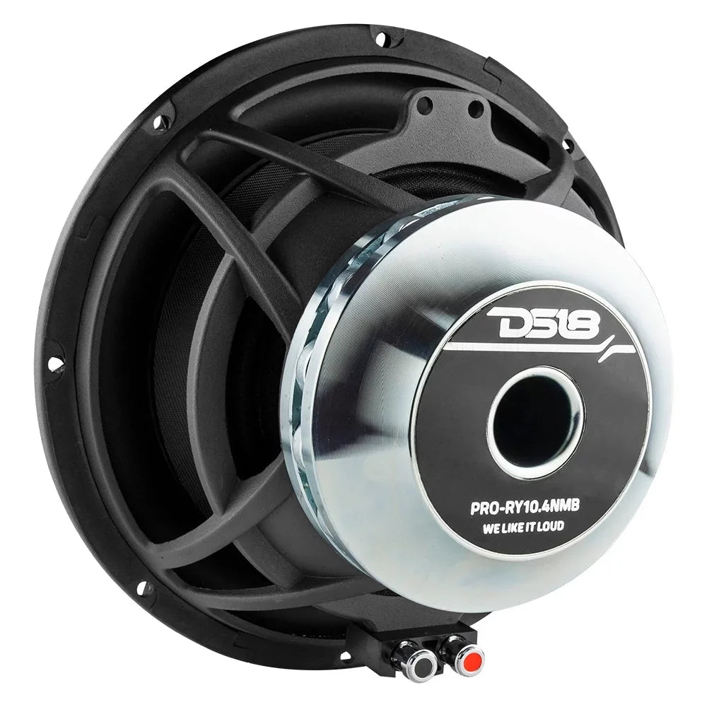 DS18 -RY10.4NMB 10" Carbon Fiber Water Resistant Mid Bass Woofer Neodymium Magnet 900 Watts Max 4-ohm