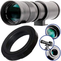 Ultimaxx 420-800mm f/8.3-16 Super  Manual Telephoto Zoom T-Mount Lens Kit for Nikon F-Mount D6, D5, D4, D850, D810, D800, D780, D750, D610, D600, D7500, D7200, D5600, D5500, D5300, D3500 and D3400 D