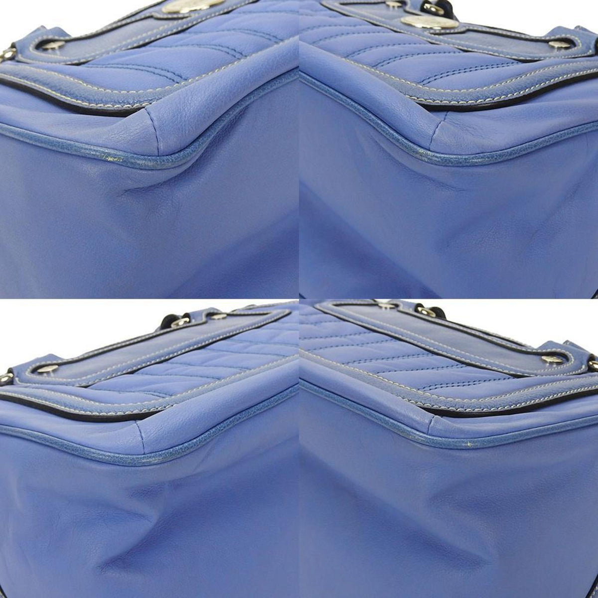 Pre-Owned Celine Handbag Boogie Bag 134023PLA.06BM Leather Blue Women's  (Good)