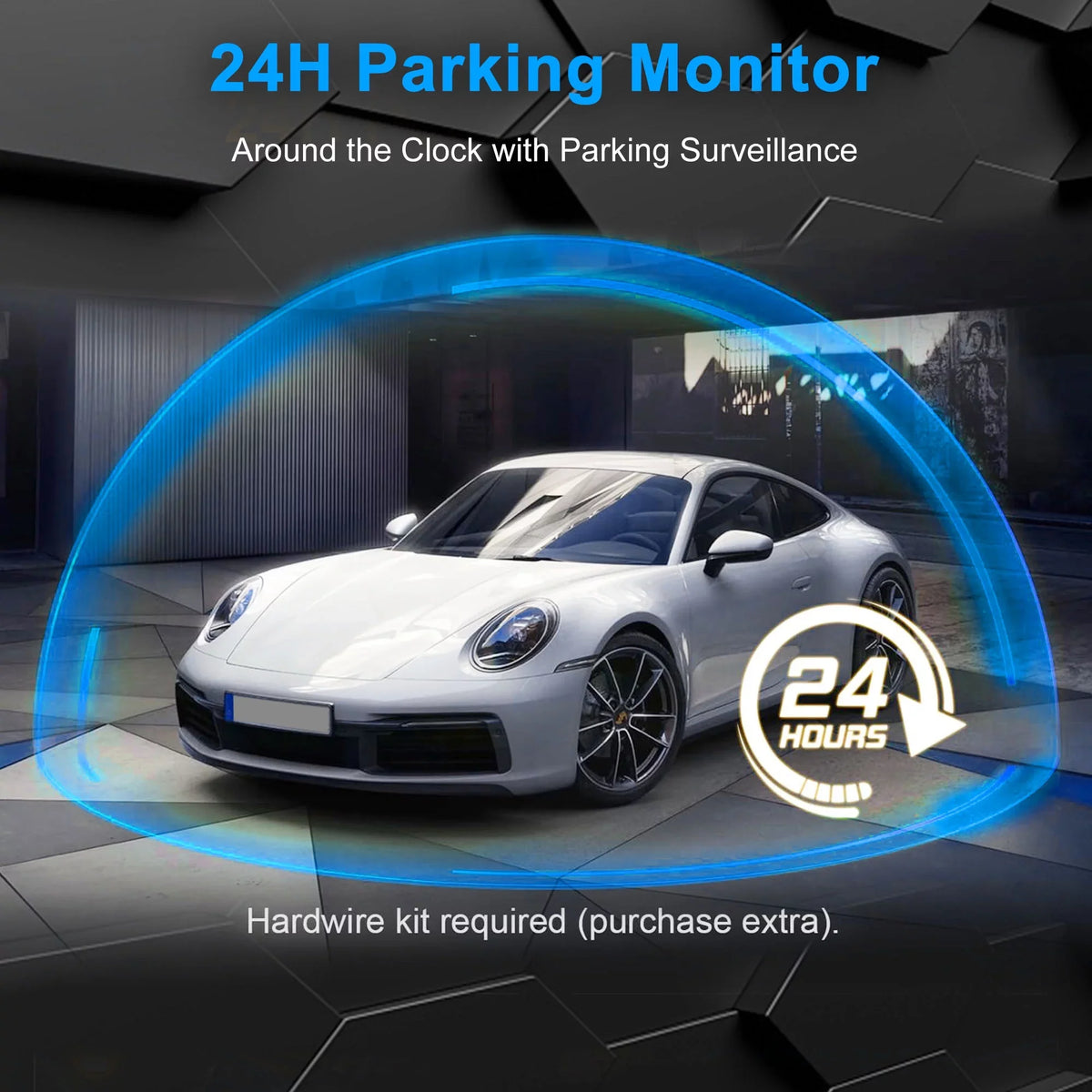 Car Rear View Mirror Camera,  1080P Dash Cam Backup Camera, Dual Driving Recorder with Night Vision, G-Sensor,  Touch Screen