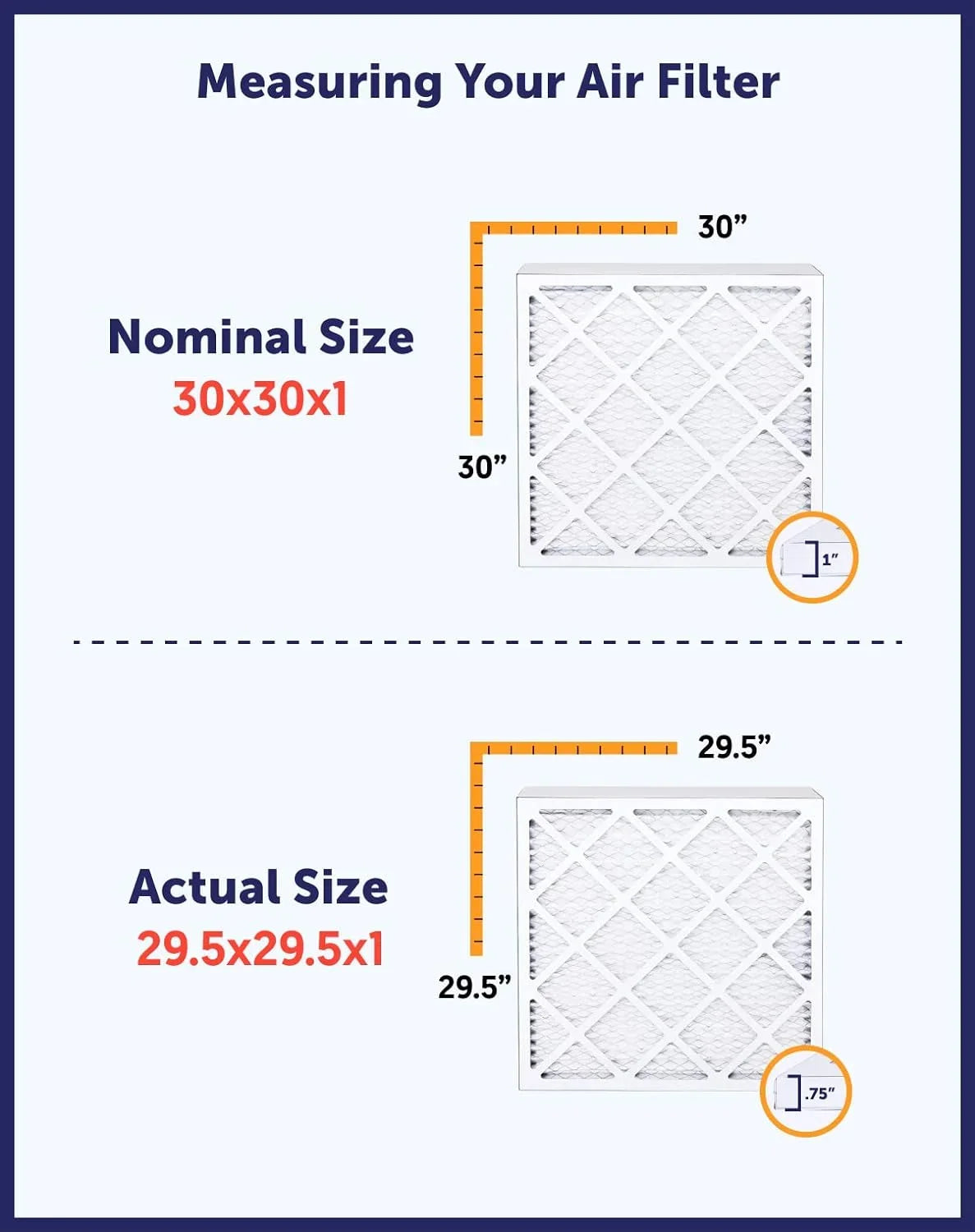 Filter King 24x64.5x1 Air Filter | 4- |  8  Pleated A/C Furnace Filters |    | Actual Size: 24 x 64.5 x .75"