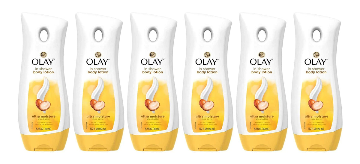 Olay Ultra Moisture In-Shower Lotion With Shea Butter 15.2 Ounce (449Ml) (6 Pack)
