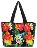 Hawaii Tote Bags Hibiscus Plumeria  Medium Tote