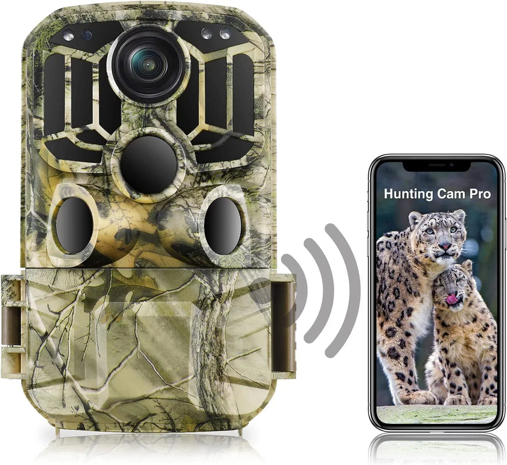 H80 WiFi Bluetooth Trail Camera 20MP 1296P Game Hunting Camera with Nigth Vision Waterproof