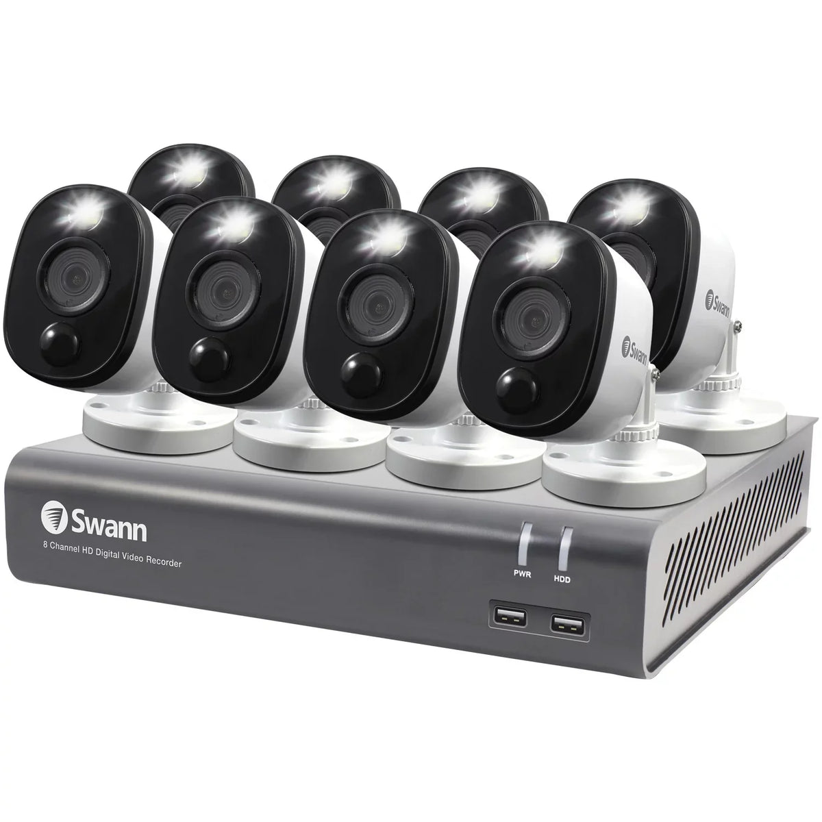 Swann -845808WL- 1080p Full  Surveillance System Kit with 8-Channel 1   and Eight 1080p Cameras