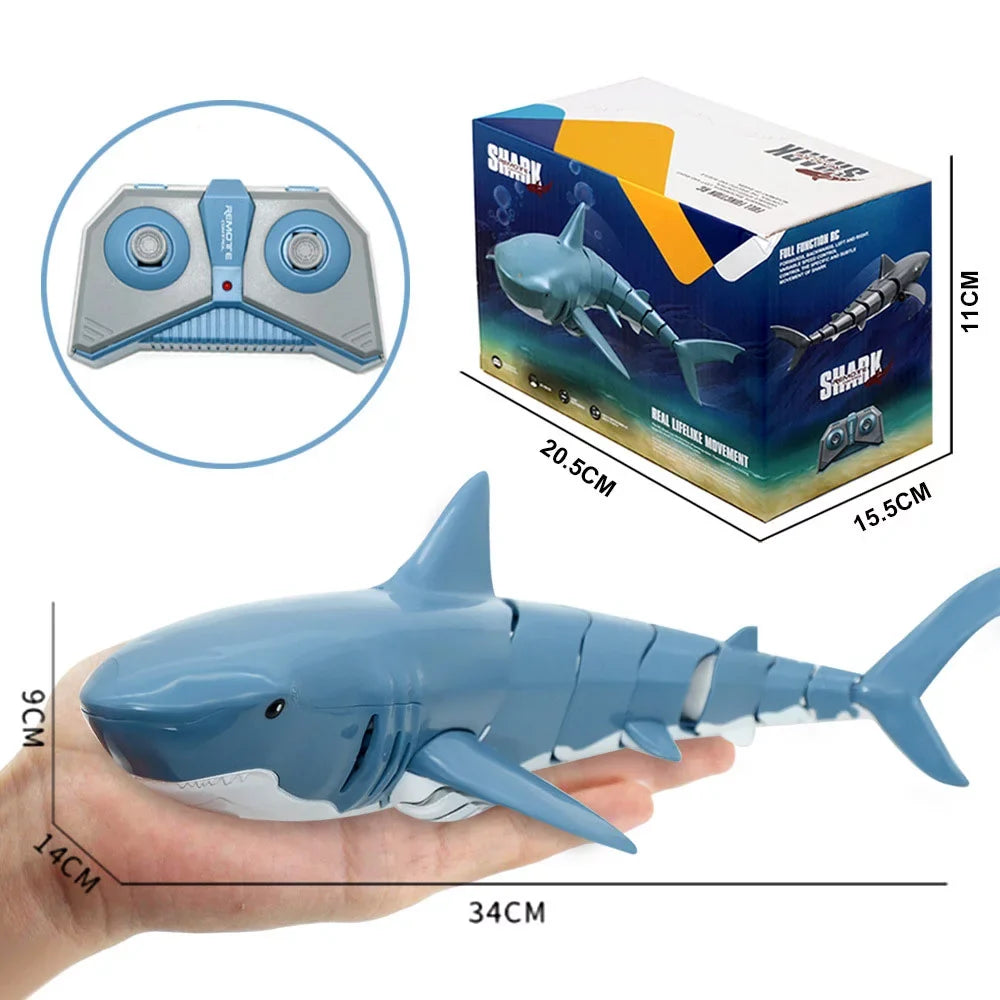 Shark 2.4G Electric Simulation Waterproof Fish 20 Minutes Long Battery Life Summer Water Swimming Toddlers Toys
