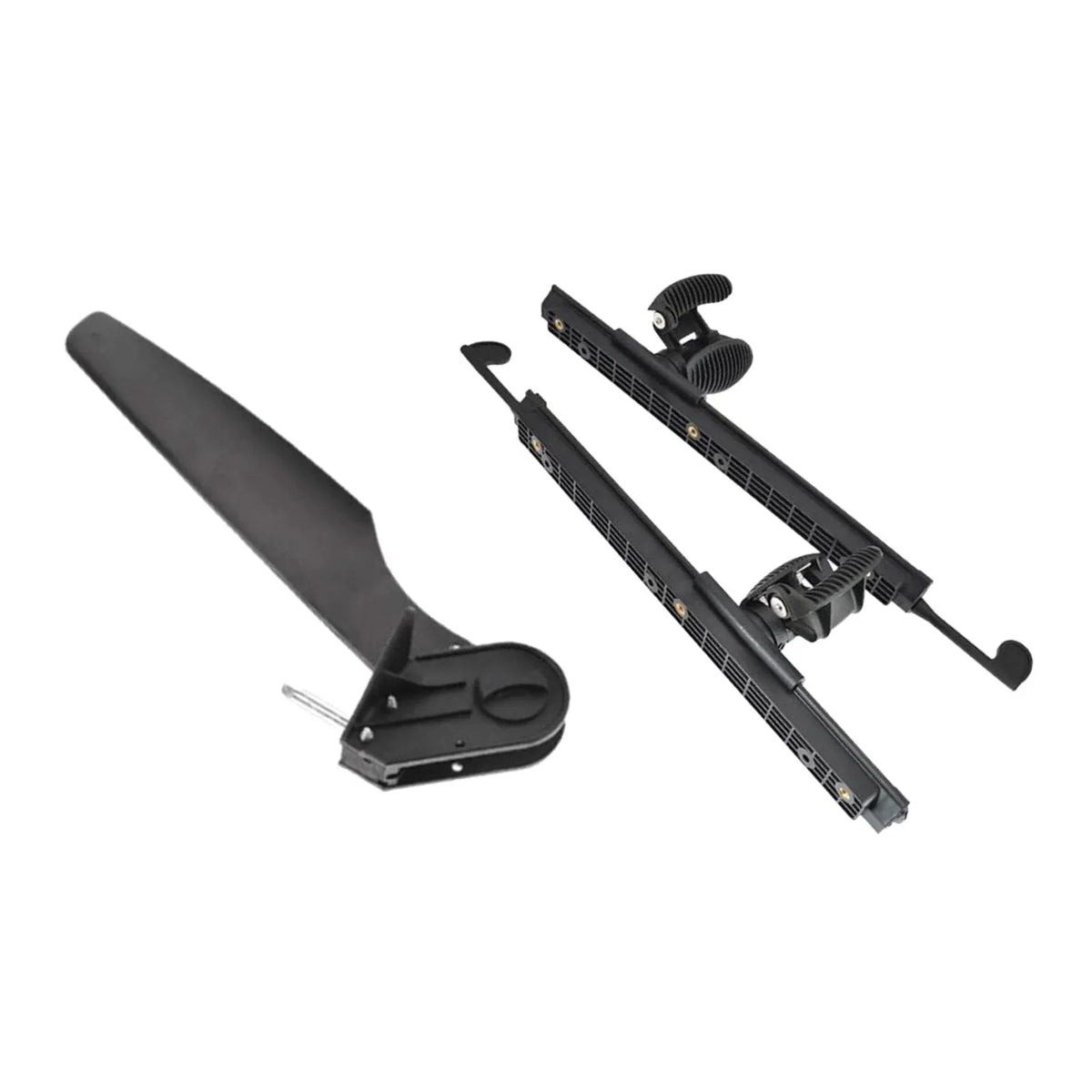 Tnarru Kayak Rudder Kayak Foot Pegs Boat Tail Watercraft Rudder with Foot Brace Pedals for Fishing Boat Canoeing Marine Accessories