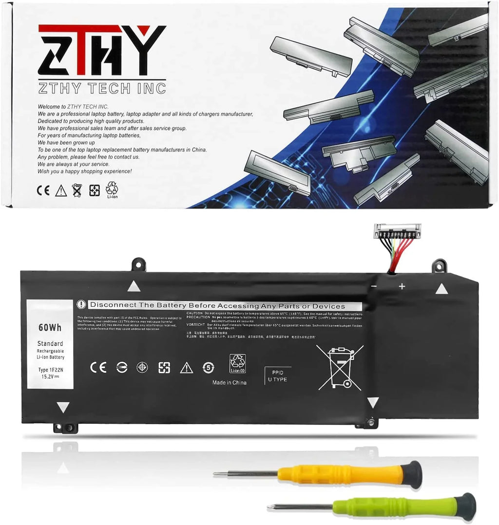 New 1F22N Laptop y Replacement for Dell Alienware M15 P79F M17 R1 P37E P37E001 Dell G7 7590 G7 7790 G5 5590