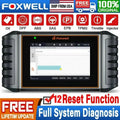 Foxwell NT726 OBD2 Scanner All Systems Diagnostic Tool  Bleeding  Calibration Oil  Throttle Reset 12 Maintainence Services Car Code Reader Free Update with a 5.5inch Touchscreen